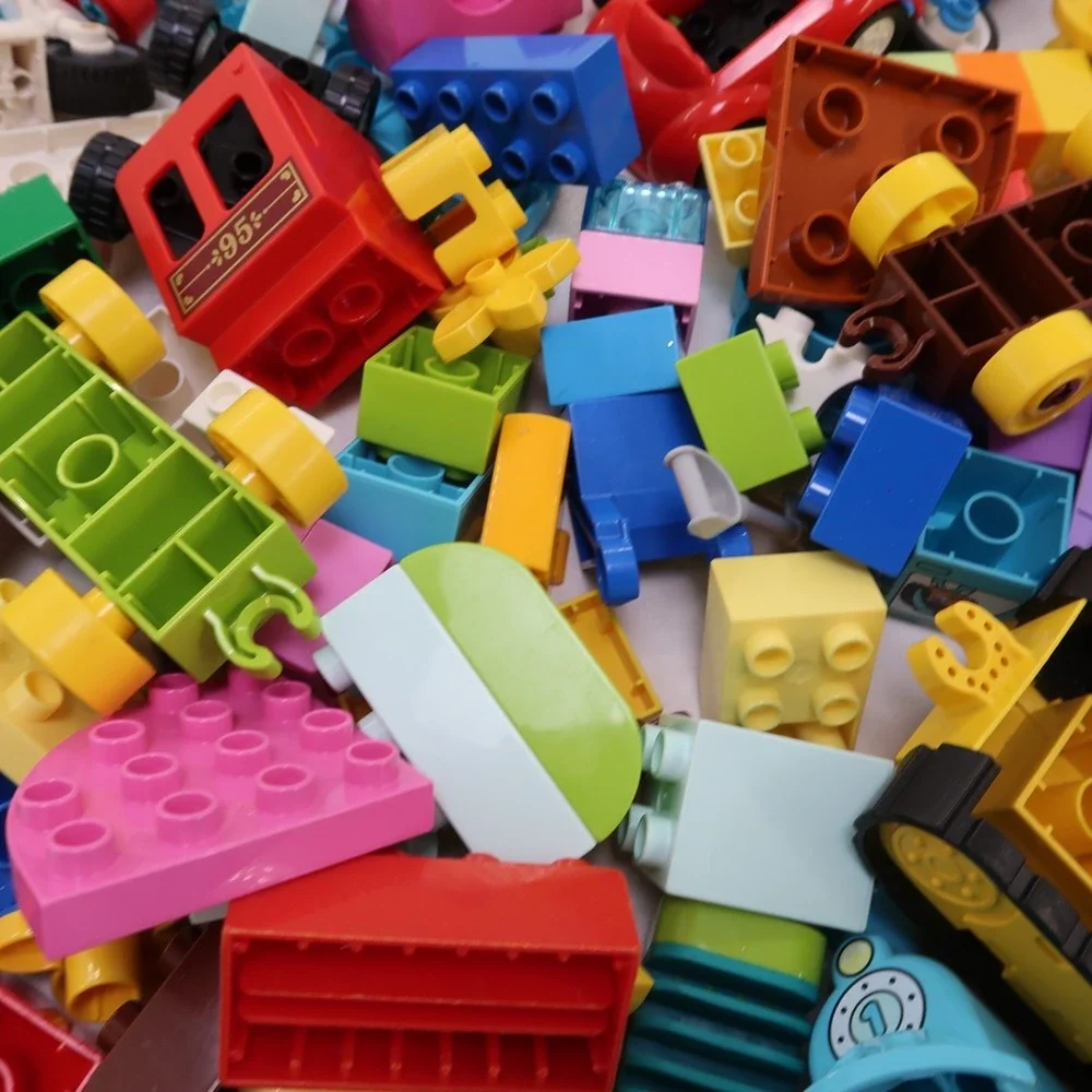 LEGO DUPLO Assorted Bulk Lot 5+ lbs Pounds Bricks Specialty Pieces Cars Plates